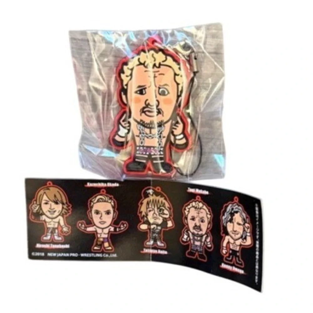 NJPW Togi Makabe Rubber Strap Keychain Gashapon New Japan Pro-Wrestling 2018